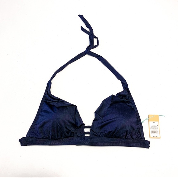 Kona Sol Other - Kona Sol Halter Ruffle Bikini Top